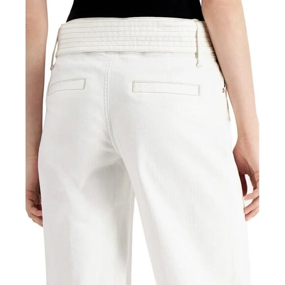 INC International Concepts Women's White Wide-Leg Pants Size 14 - Picture 4 of 15